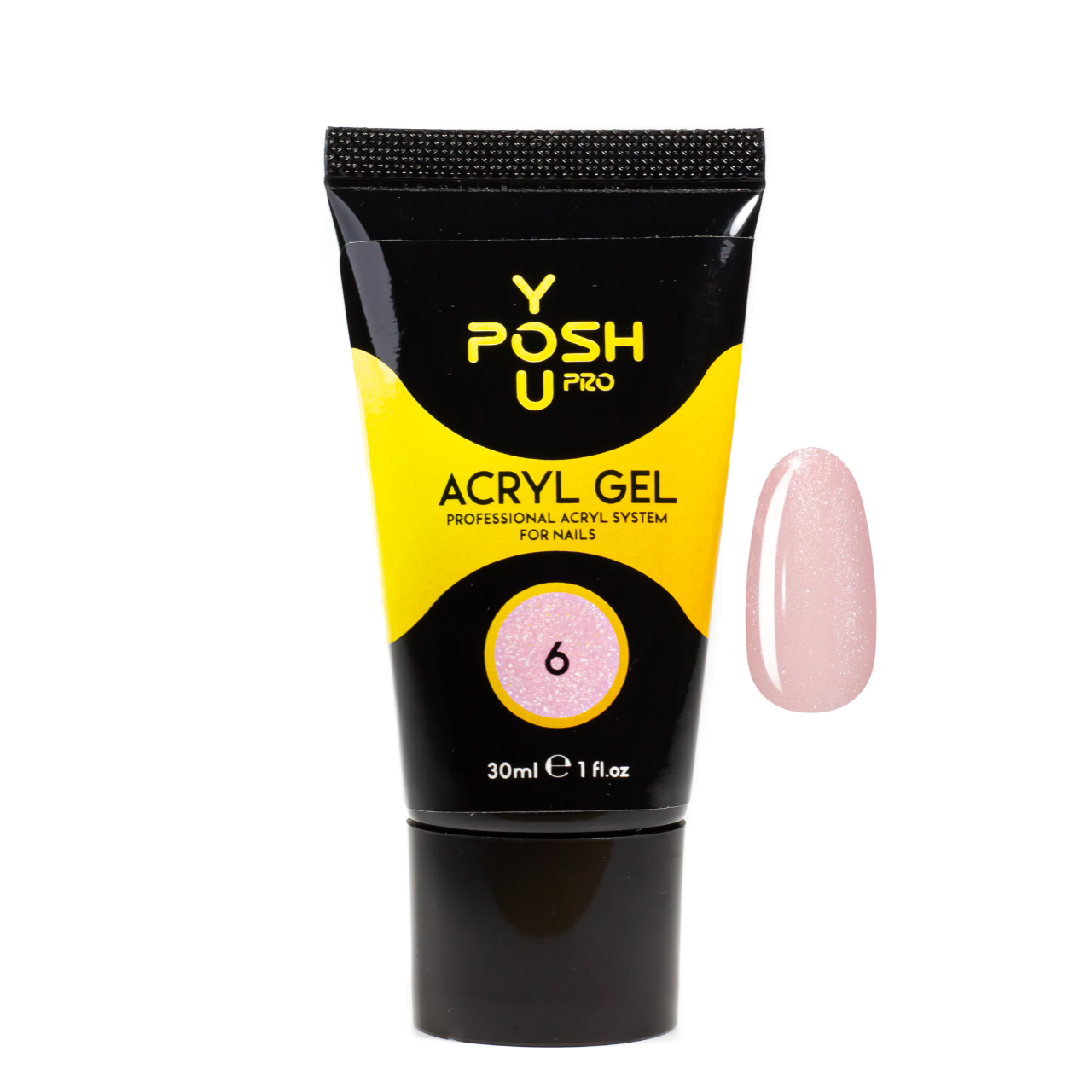 Акригель для наращивания ногтей YouPOSH Acrygel Gel 30 мл №6 (23938722)