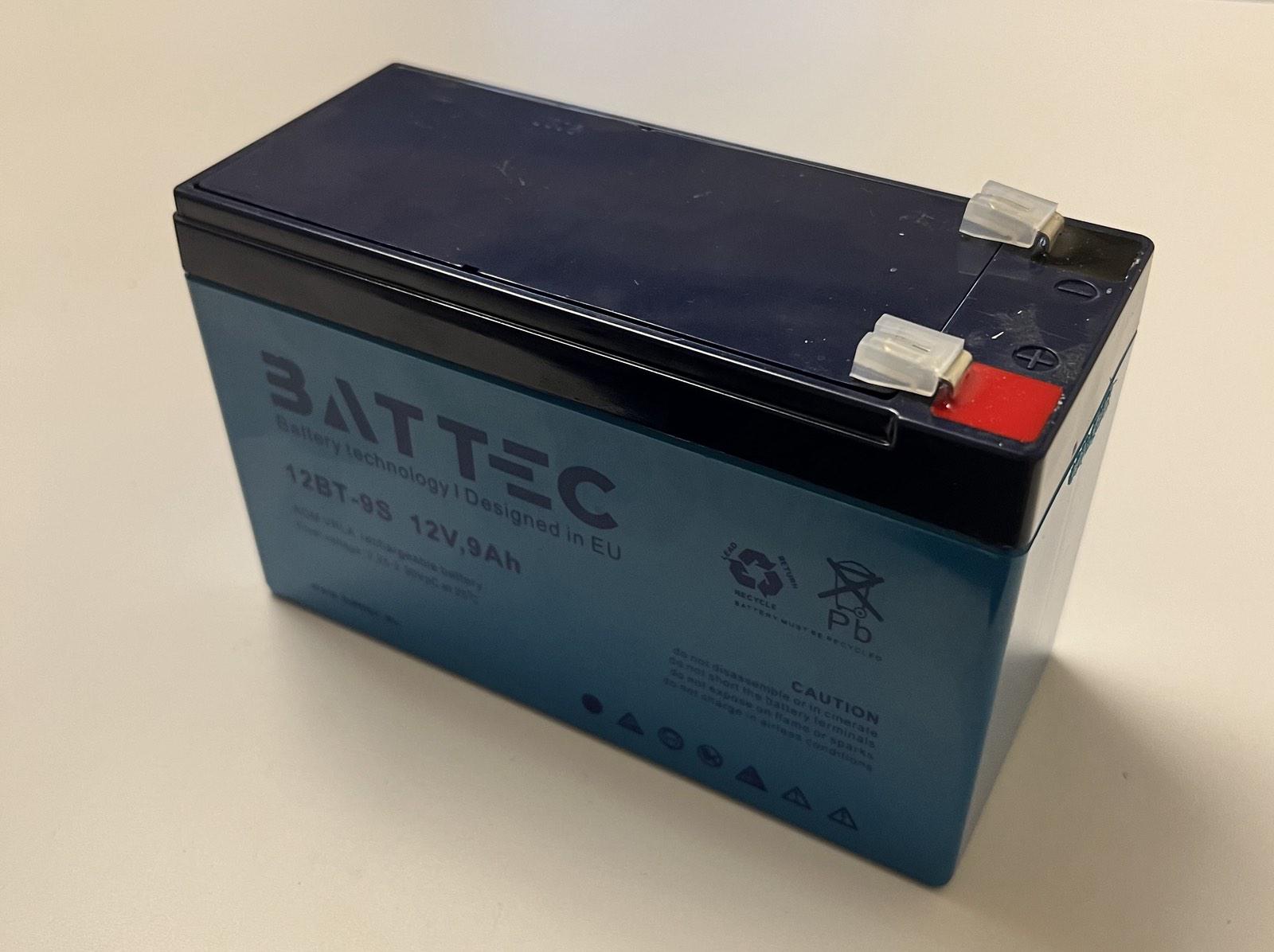 Акумуляторна батарея до ДБЖ AGM BatTec12 В 9 Аг (BT9.0-12)