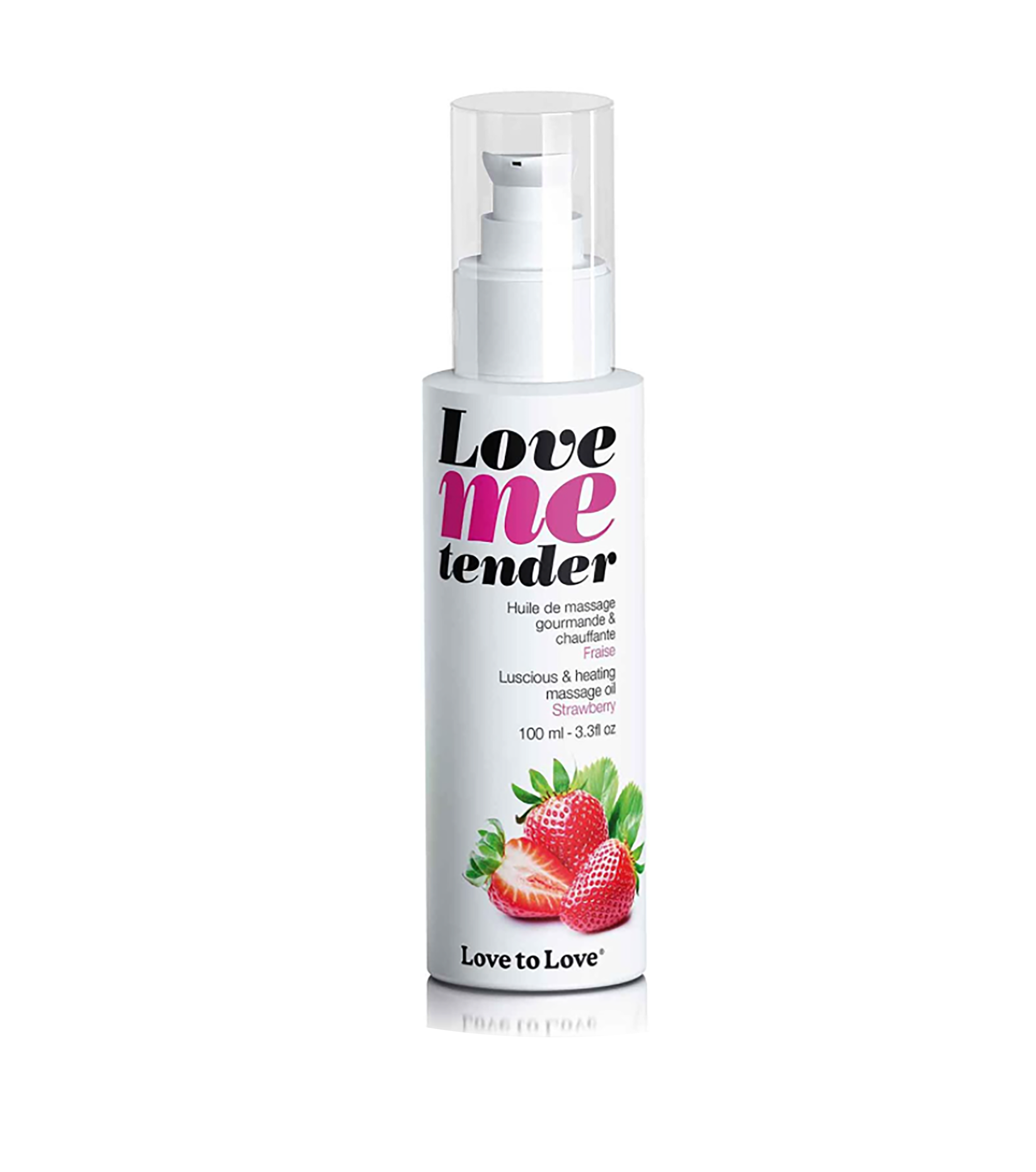 Массажное масло Love To Love Love me tender Strawberry 100 мл (SO1389)
