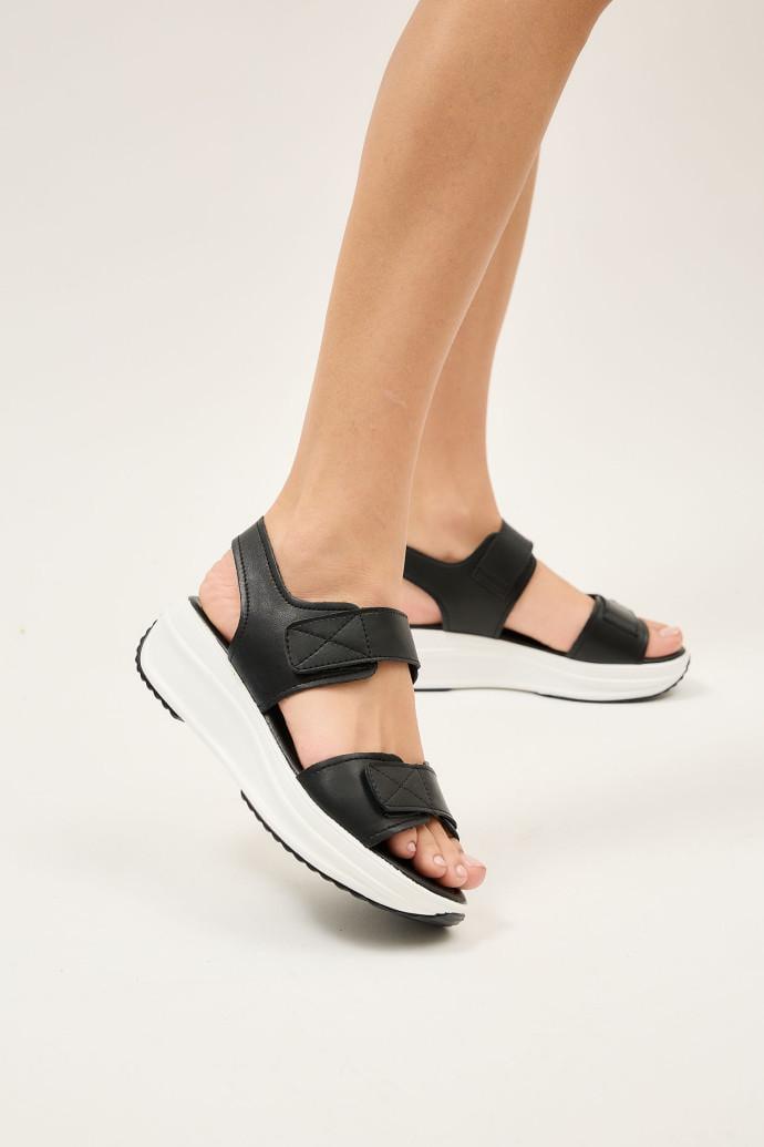 Сандалии женские LONZA на платформе р. 41 Черный (198406) - фото 4 Сандалии женские LONZA на платформе р. 41 Черный (198406) - фото 4