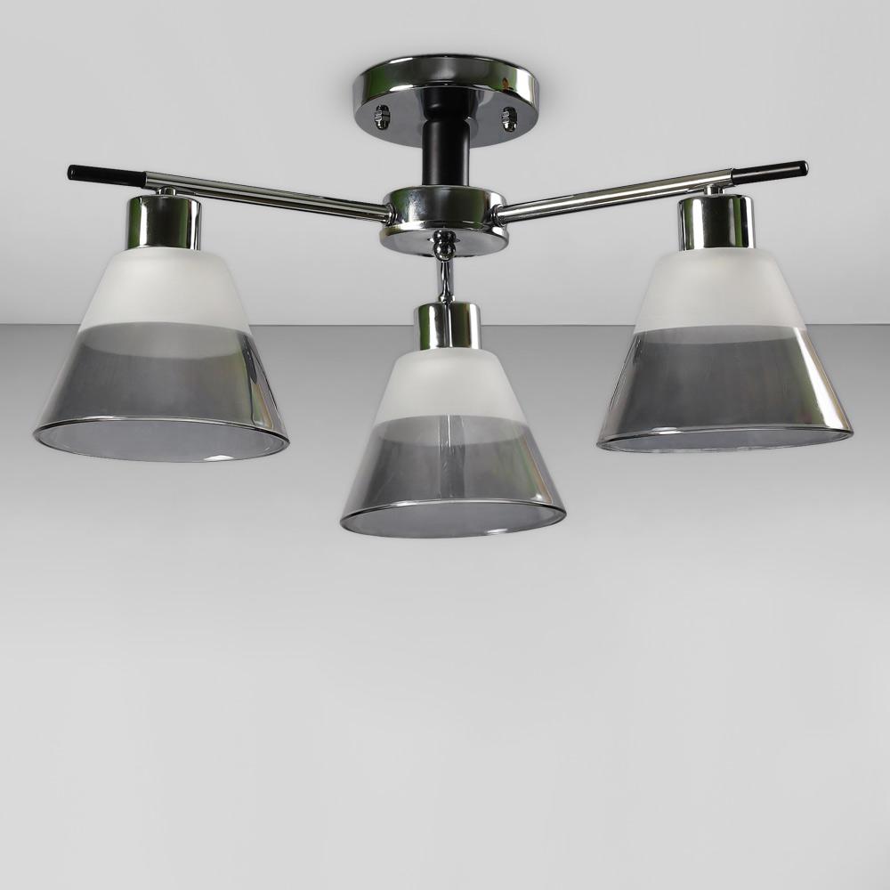 Люстра потолочная Light House SC-18702/3 CR/BK D 540х230 мм Хром/Черный/Белый/Серый