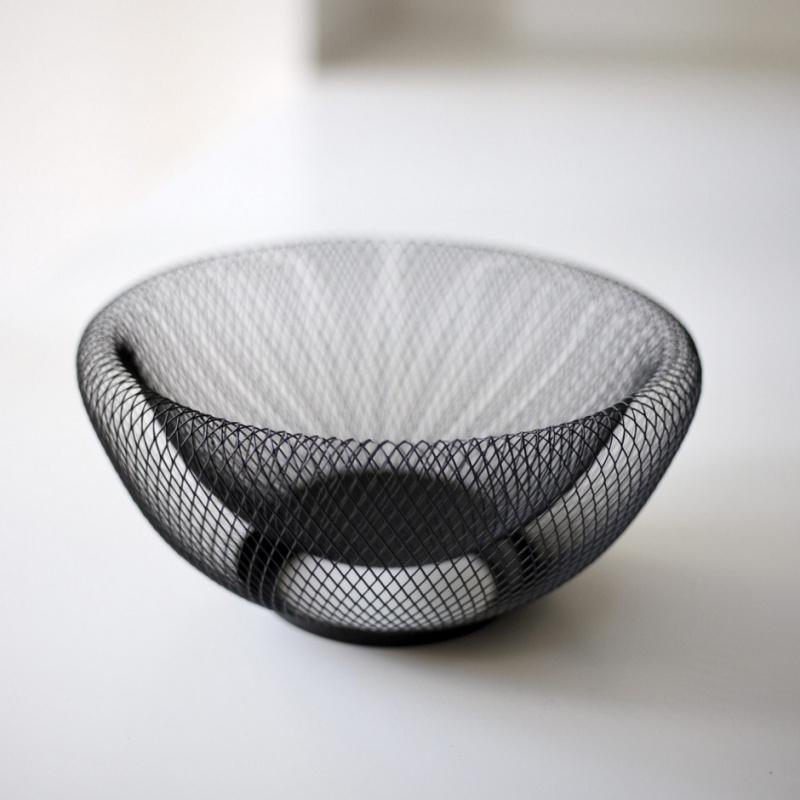 Фруктовница маталлическая 24,5х12 см Черный (00000010043)