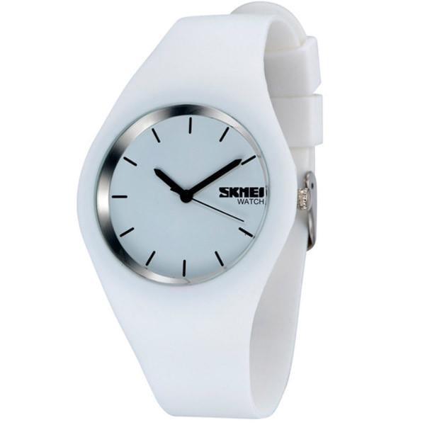 Годинник наручний Skmei Rubber White 9068C (2435837156)