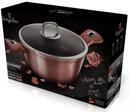 Каструля Berlinger Haus I-Rose з титановим покриттям 4,1 л (BH-6035) - фото 4 Каструля Berlinger Haus I-Rose з титановим покриттям 4,1 л (BH-6035) - фото 4