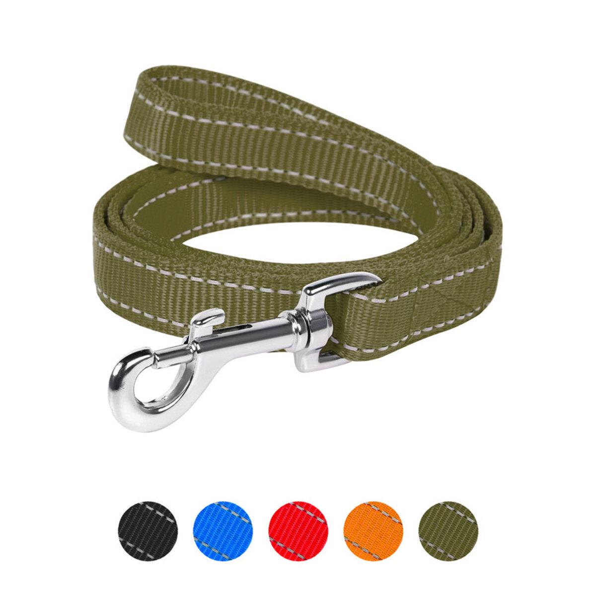 Поводок Dog Extreme из нейлона двойной 14 мм х 122 см Хаки (430031 Col) - фото 2 Поводок Dog Extreme из нейлона двойной 14 мм х 122 см Хаки (430031 Col) - фото 2