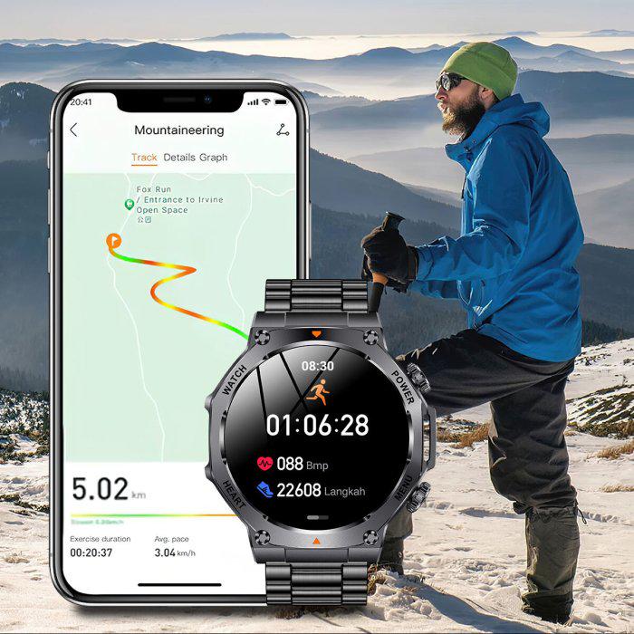 Смарт-годинник UWatch Smart Mevaden Ultra Black Steel з ремінцями 2 шт. (2043) - фото 24 Смарт-годинник UWatch Smart Mevaden Ultra Black Steel з ремінцями 2 шт. (2043) - фото 24