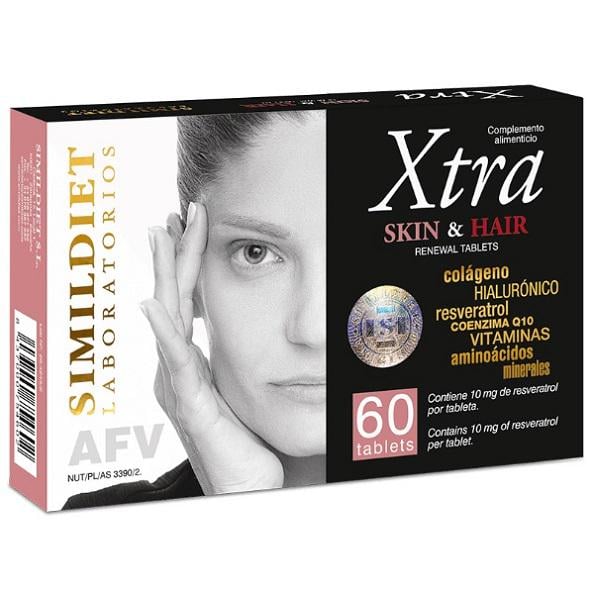 Комплекс для кожи Simildiet Xtra Skin&Hair 60 табл. (22585978) Комплекс для кожи Simildiet Xtra Skin&Hair 60 табл. (22585978)