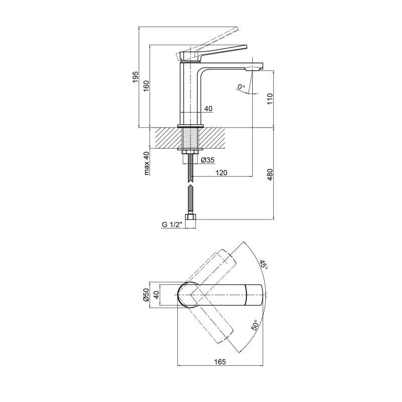 Змішувач для умивальника Qtap Tern 1061102C (SD00047474) - фото 2