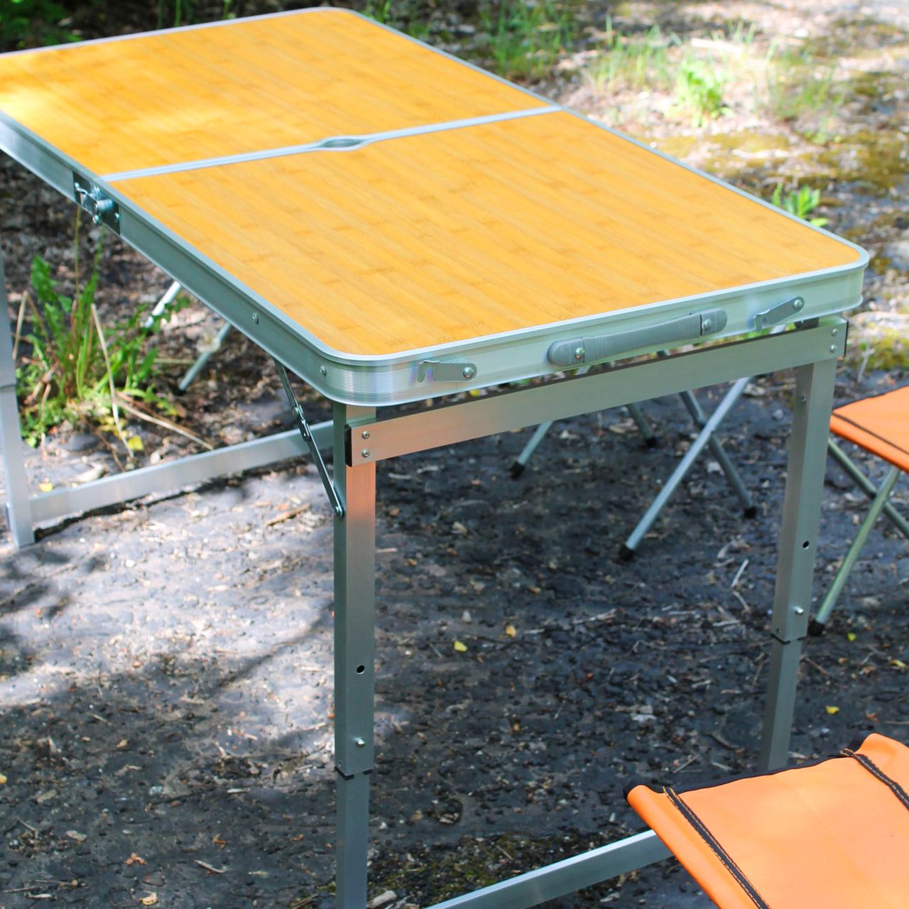 Розкладний стіл для пікніка посилений та стільці Помаранчевий (SP00484) - фото 8 Розкладний стіл для пікніка посилений та стільці Помаранчевий (SP00484) - фото 8