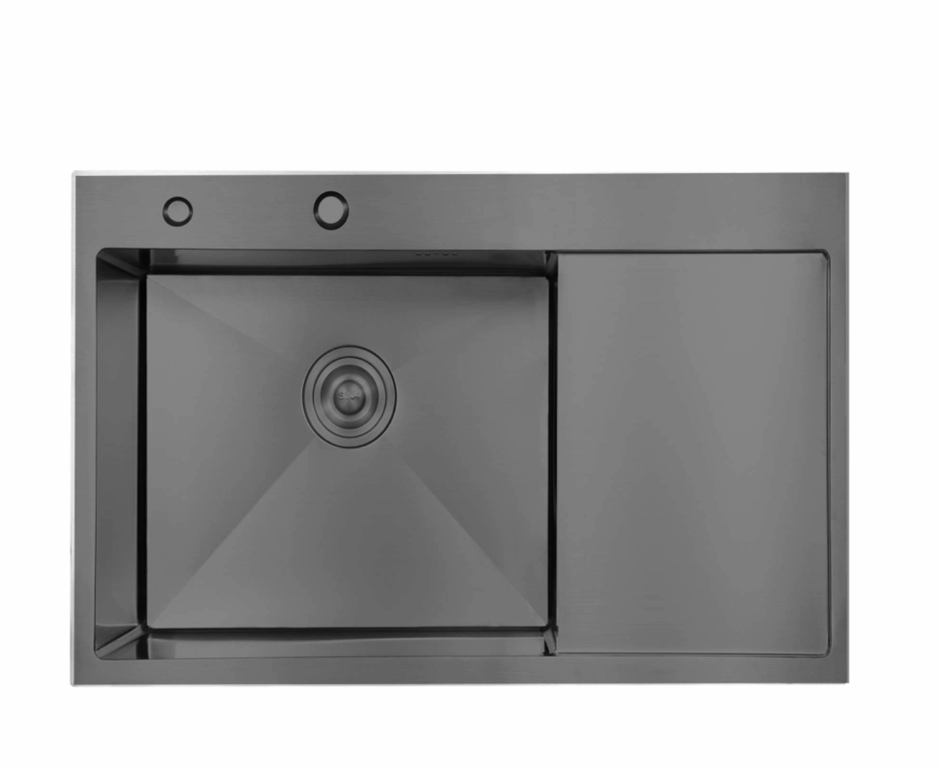 Мийка для кухні Lidz H6350BR PVD чаша зліва/вбудована 630х500/215 мм 3,0/1,0 мм Black (SD00051714)