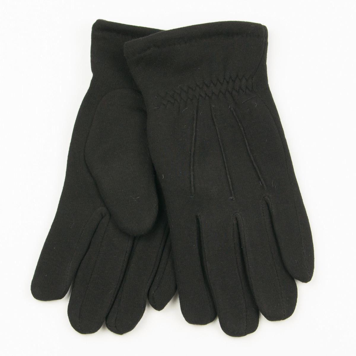 Мужские зимние перчатки трикотажные с махровой подкладкой № 18-1-30/3 L-XL Черный (DR007688) Мужские зимние перчатки трикотажные с махровой подкладкой № 18-1-30/3 L-XL Черный (DR007688)