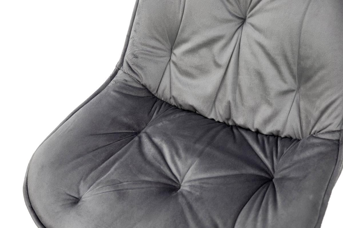 Стілець кухонний Мікс Меблі Прадо-R Чорний/Велюр/Сірий - фото 6 Стілець кухонний Мікс Меблі Прадо-R Чорний/Велюр/Сірий - фото 6