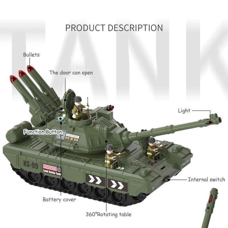 Іграшковий танк Panther KS-99 світло/звукові ефекти/техніка/піхота (VA-Panther KS-99) - фото 3