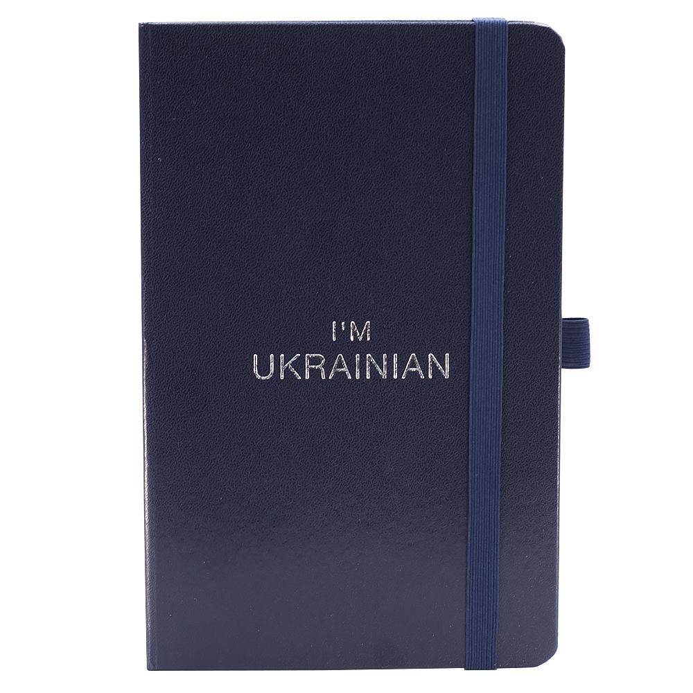 Подарунковий настільний набір кулькова ручка Parker Jotter 16032 та блокнот Axent Partner "I'm Ukrainian" в коробці Синій (8201-02-A-UKR) - фото 10