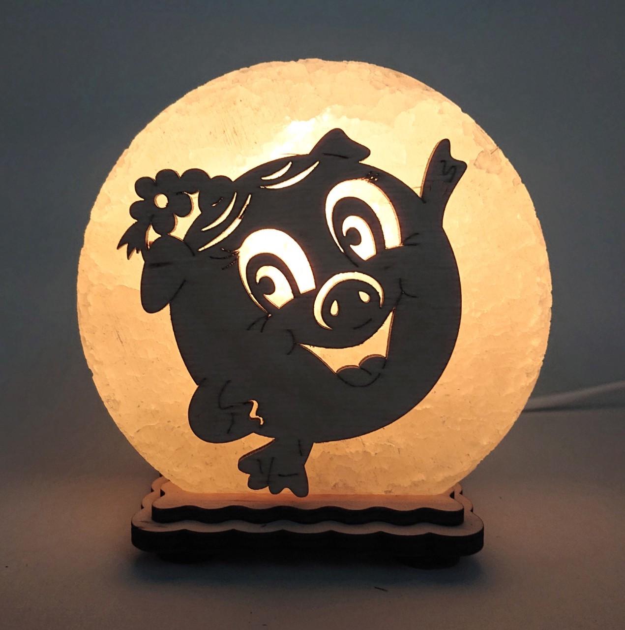 Соляной светильник Хрюша (KM-00014-y)