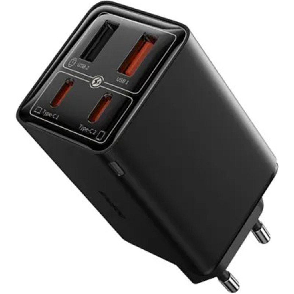Зарядное устройство сетевое BASEUS GaN6 Pro Fast 2Type-C/2USB 65W Cable Type-C to Type-C P10162701113-00 1 м Black