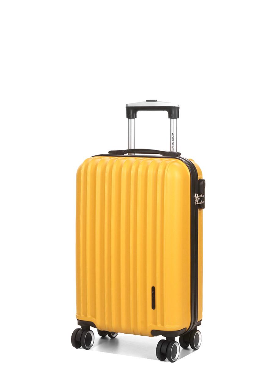 Чемодан Airtex 623 дорожный малый под ручную кладь поликарбонат 41 л 54x34x20 см Желтый