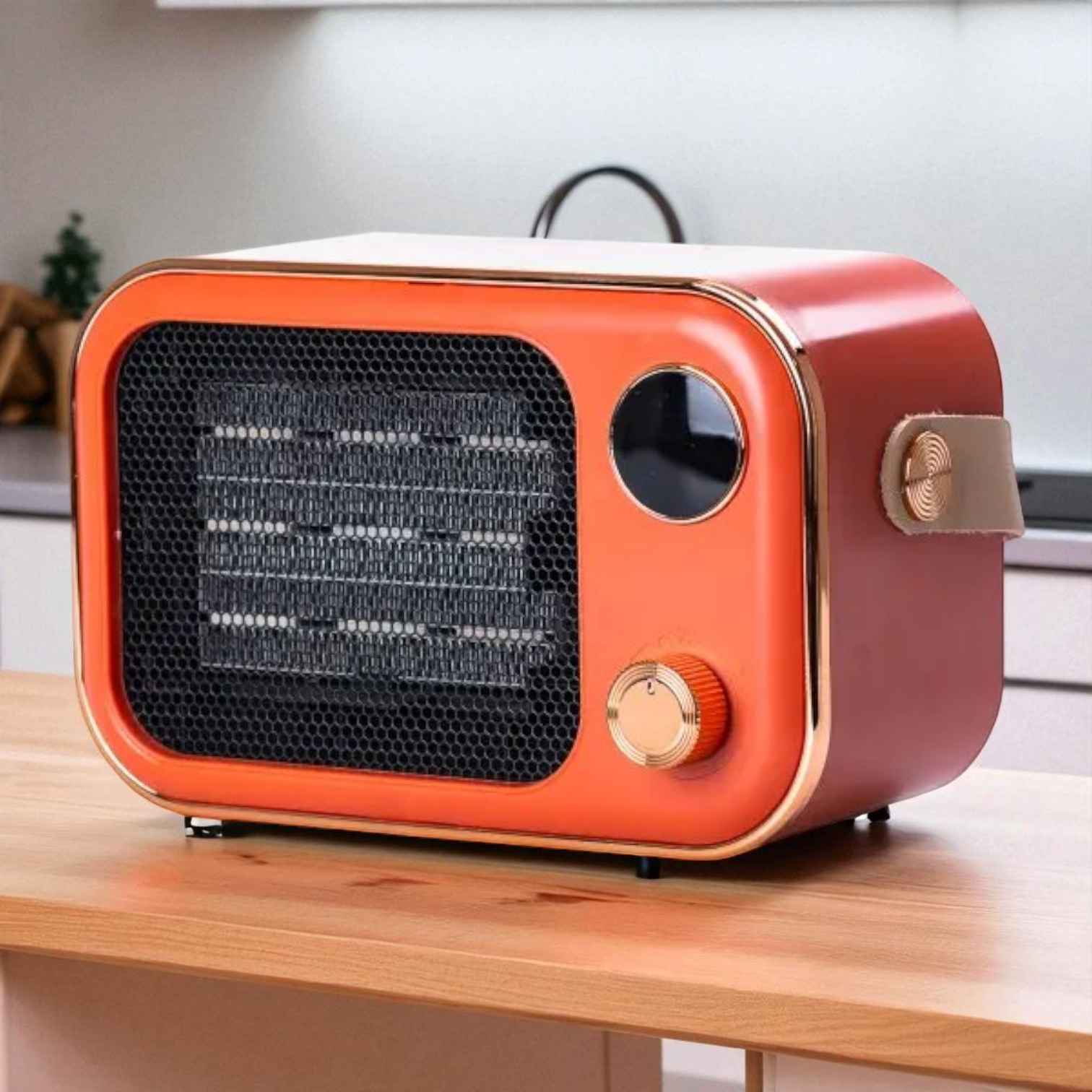 Тепловентилятор керамічний для дому електричний 1200 Вт Помаранчевий (HPAQL039O) - фото 9