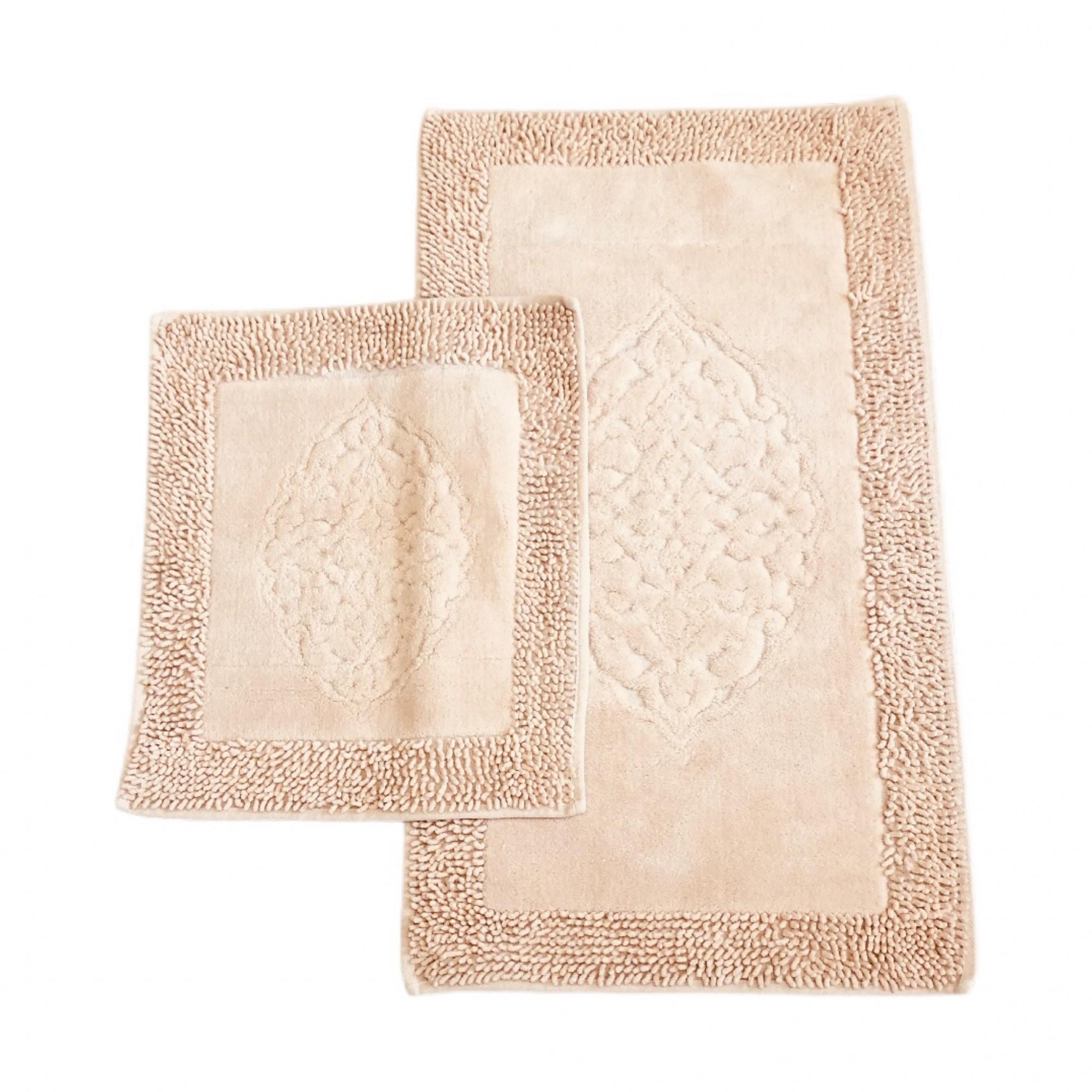 Коврики для ванны и туалета Zerya без выреза хлопок 60х100 см Бежевый (563 Kha) - фото 4 Коврики для ванны и туалета Zerya без выреза хлопок 60х100 см Бежевый (563 Kha) - фото 4