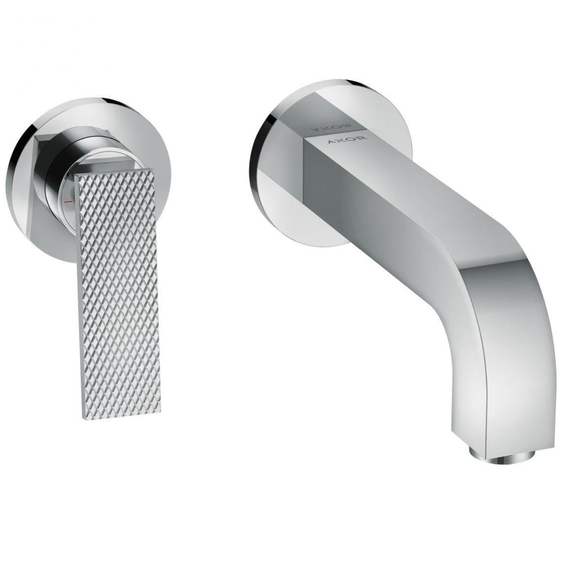Смеситель для умывальника Axor Citterio 220 Lever rhombic cut со стены Chrome (39181000)