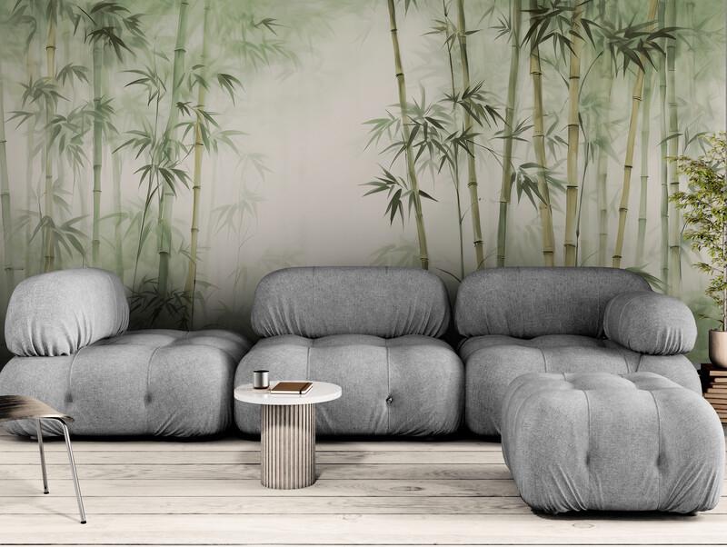 Фотообои бесшовные Зеленый бамбук (S2069)