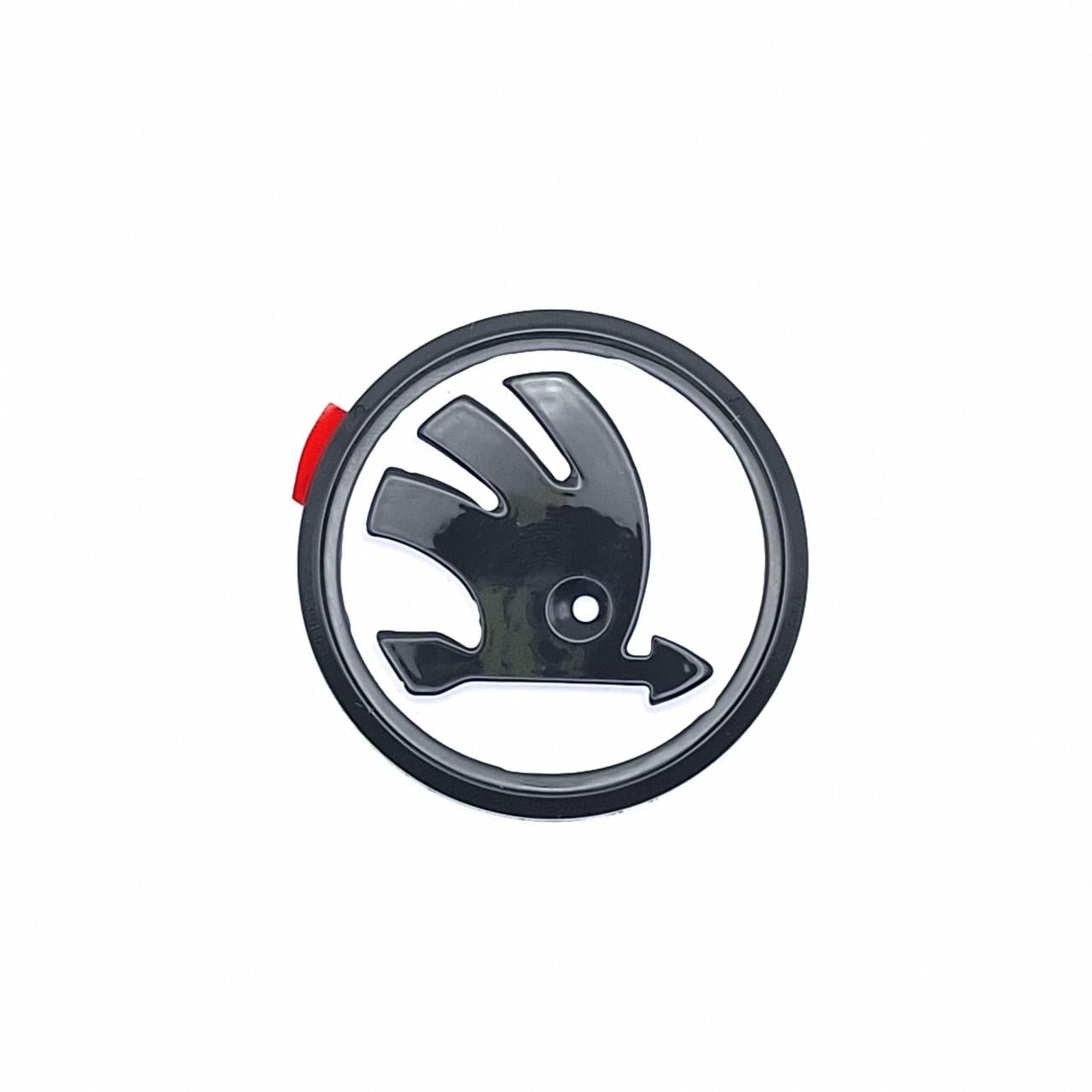Эмблема руля Skoda 46 мм Белый глянцевый (1996562263)
