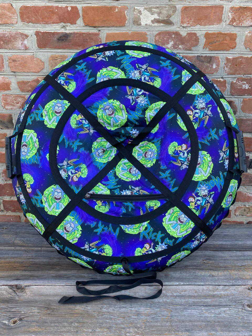Тюбинг Люкс Rick and Morty 100 см 13" Темно-синий
