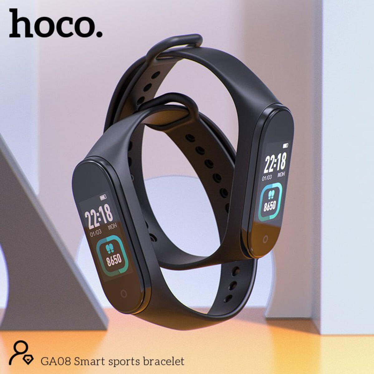 Фитнес-браслет Hoco GA08 Smart sports bracelet Bluetooth Black (19557207) - фото 6