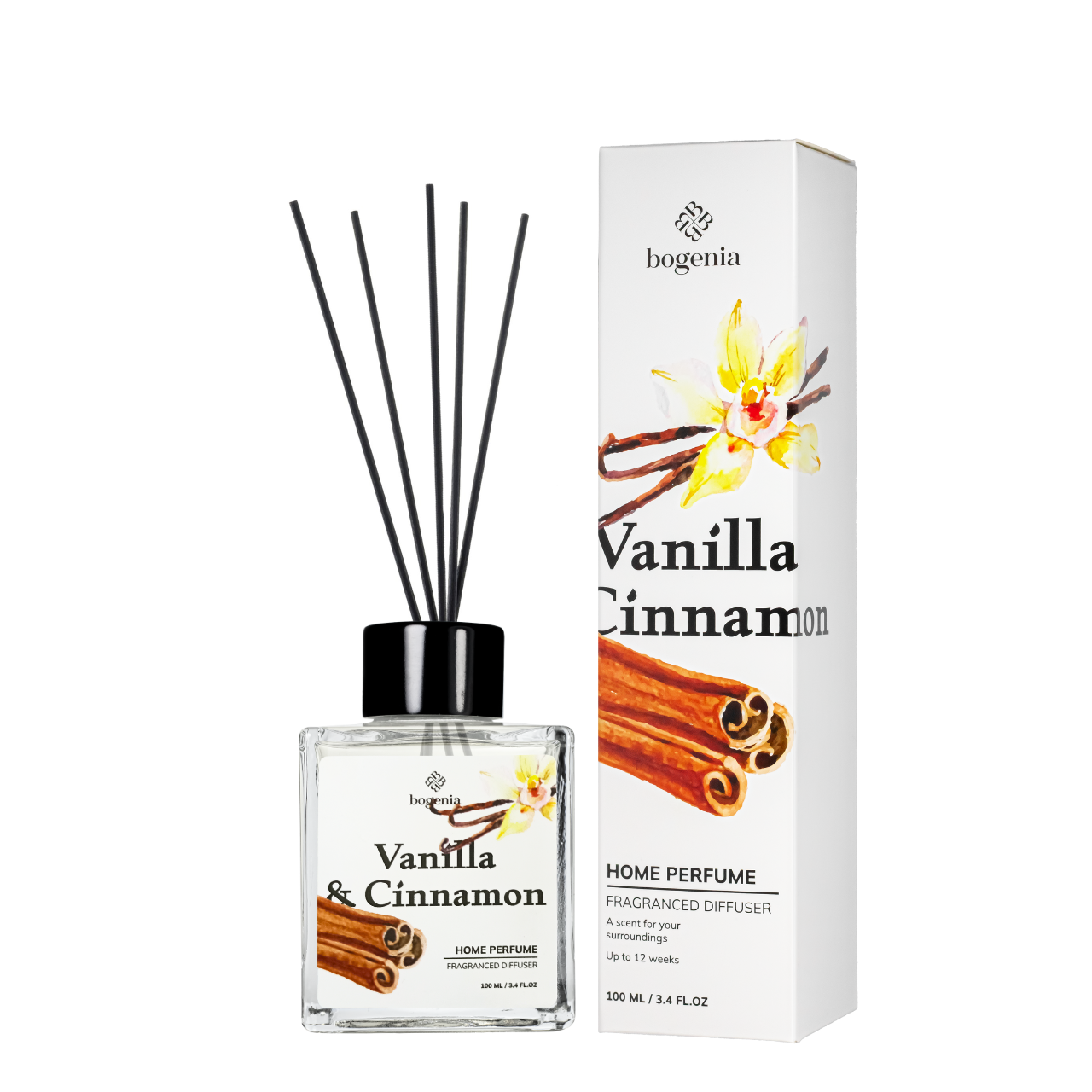 Аромадифузор для парфюмированного дома Bogenia Vanilla&Cinnamon 100 мл (BG360.002)