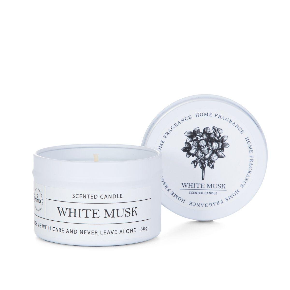 Ароматическая свеча Homla BILLY White Musk 60 г Белый (215883) Ароматическая свеча Homla BILLY White Musk 60 г Белый (215883)