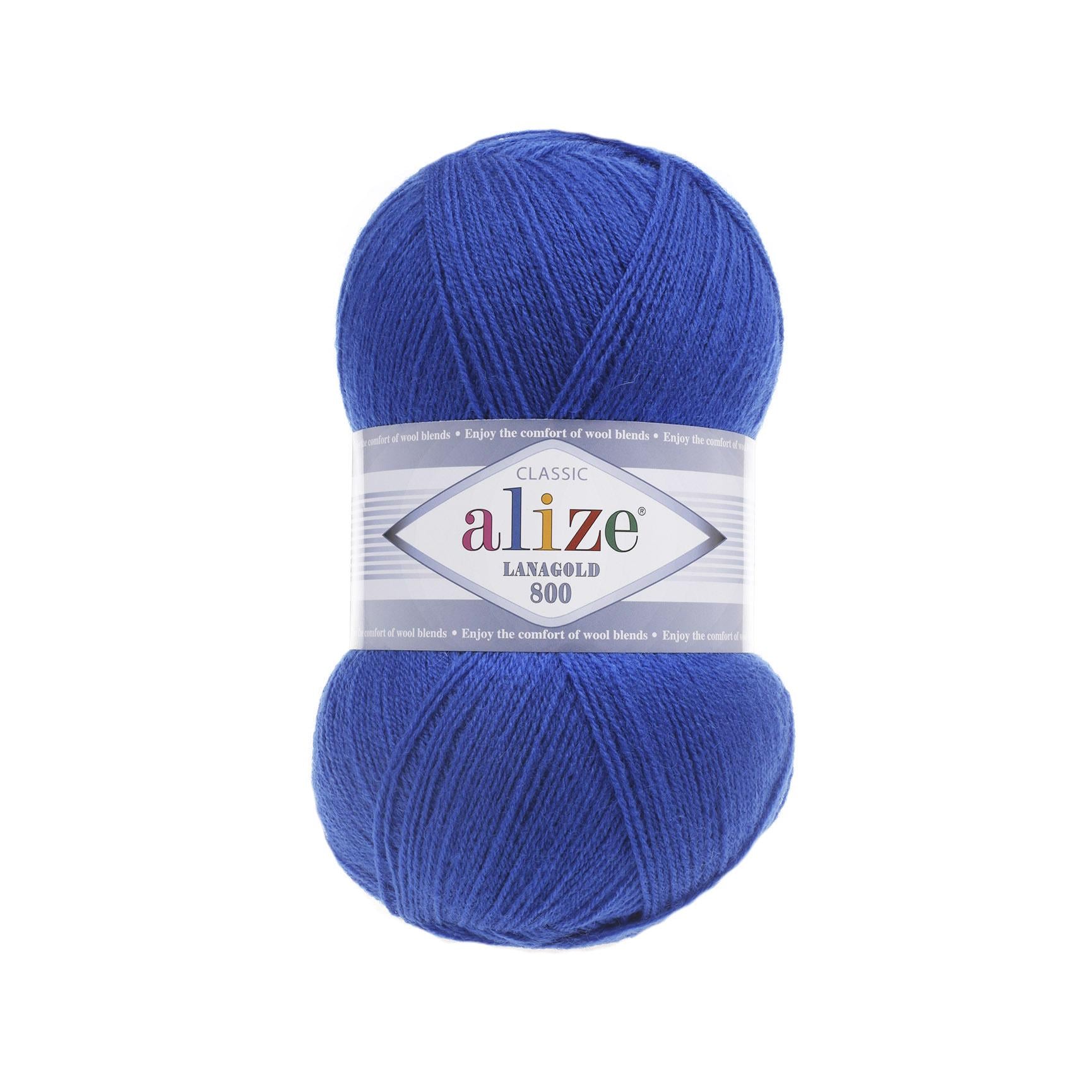 Пряжа Alize Lanagold 800 141 Волошковий