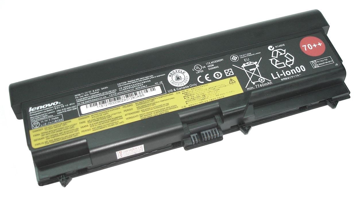 Аккумулятор для ноутбука Lenovo IBM 45N1011 ThinkPad L430 11,1V 8400 mAh Black