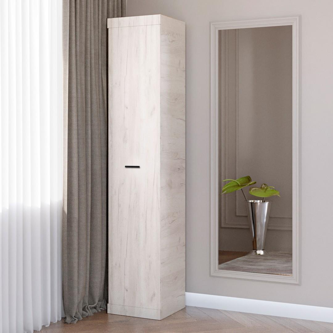 Пенал Everest Соната закрытый 400х376х2050 мм Дуб крафт белый (11274) - фото 2 Пенал Everest Соната закрытый 400х376х2050 мм Дуб крафт белый (11274) - фото 2