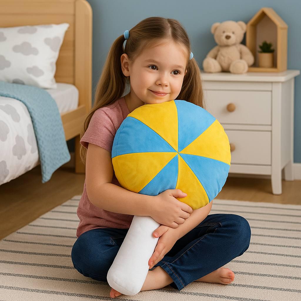 М'яка іграшка-подушка Льодяник декоративна 65 см (0026) - фото 4 М'яка іграшка-подушка Льодяник декоративна 65 см (0026) - фото 4