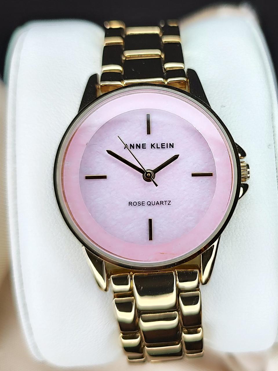 Наручные часы женские Anne Klein AK/4132RQGB с золотистым циферблатом и стальным браслетом Наручные часы женские Anne Klein AK/4132RQGB с золотистым циферблатом и стальным браслетом