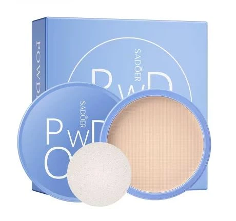 Пудра оттенка SADOER Velvet Honey Flawless No02 Ivory 16 г