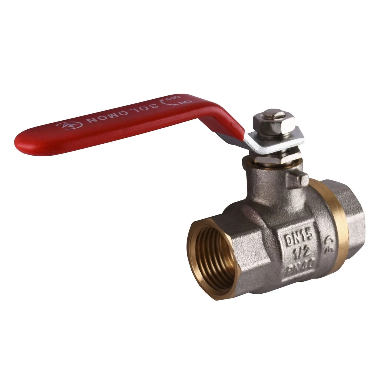 Кран шаровой прямой Solomon 1/2" ВВ КР PN40 B1001 (1200000317) - фото 1 Кран шаровой прямой Solomon 1/2" ВВ КР PN40 B1001 (1200000317) - фото 1