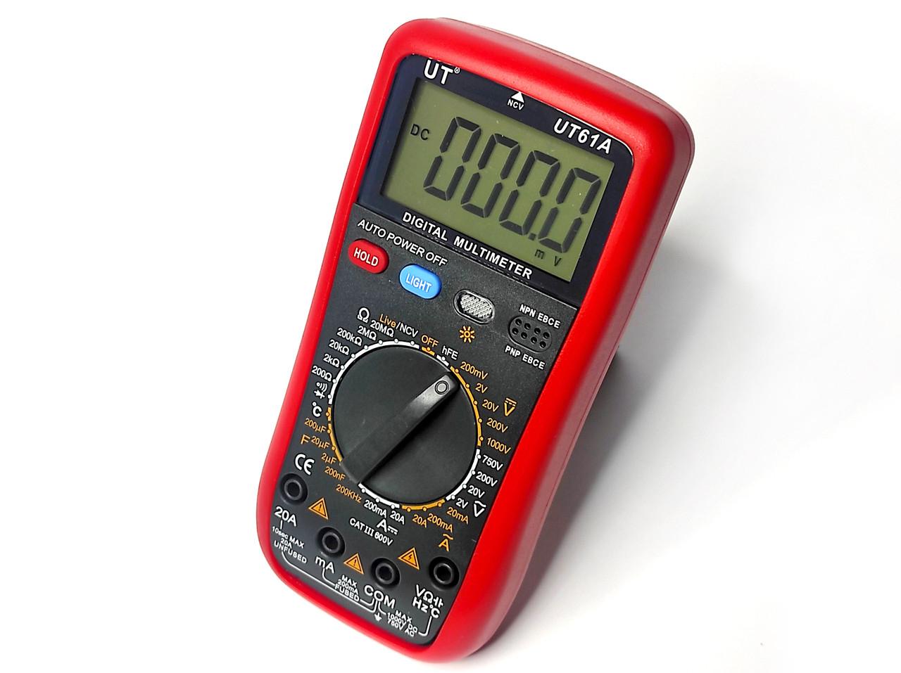 Мультиметр цифровой с термопарой UT61A (1017) - фото 2