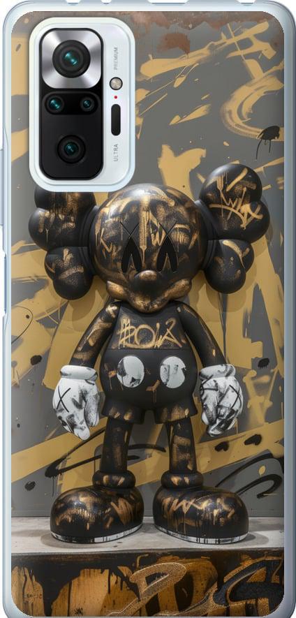 Чехол на Xiaomi Redmi Note 10 Pro Bronze kaws (6097u-2297-42517)