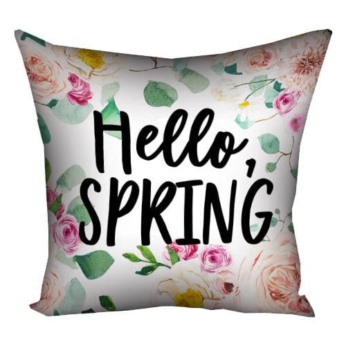 Подушка з принтом Presentville "Hello spring" 50x50 см (5P_21M031)
