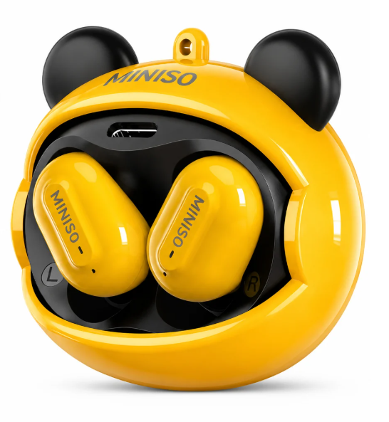 Навушники бездротові-перекладники MINISO MS118 AI з підтримкою 134 мов Жовтий (3109005747)