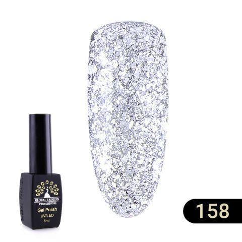 Гель-лак Global Fashion Black elite 158 Гель-лак Global Fashion Black elite 158