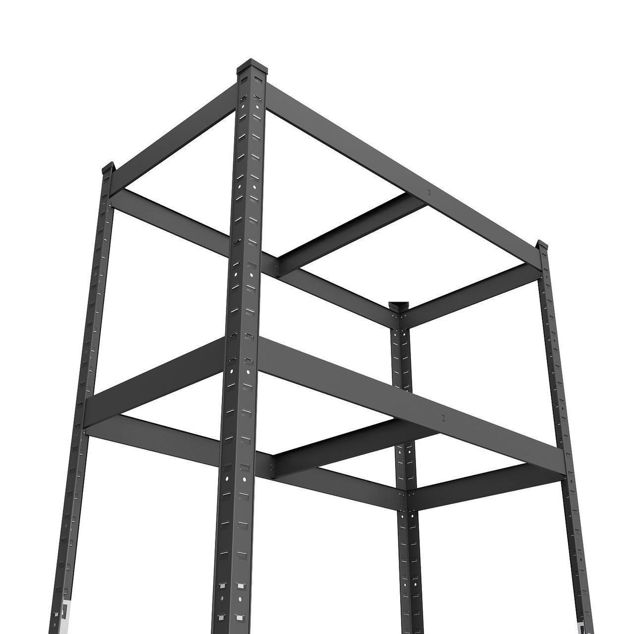 Стелаж Меткас Бюджет КД 175 кг/полицю 5 полиць ДСП металевий 1800x900x400 мм (2519008077) - фото 10