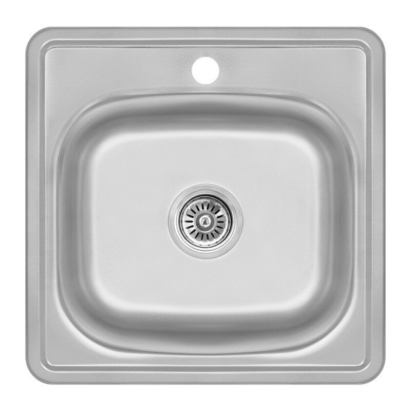 Мийка для кухні Lidz LIDZ4848DEC06 485x485 мм мікротекстура 0,6 мм (75613)