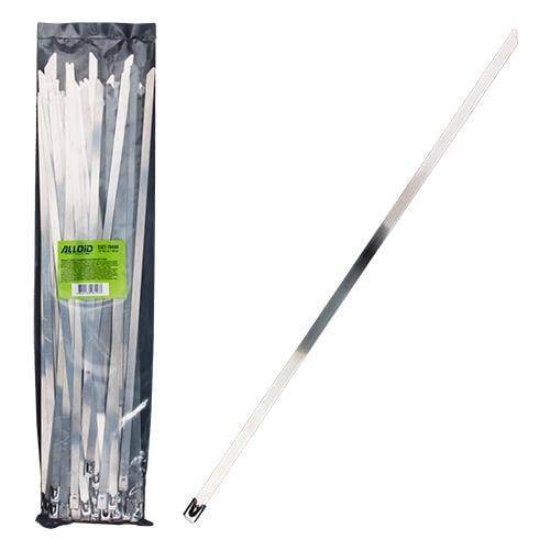 Стяжки кабельные Alloid из нержавеющей стали 7,9х400 мм (00000062059)