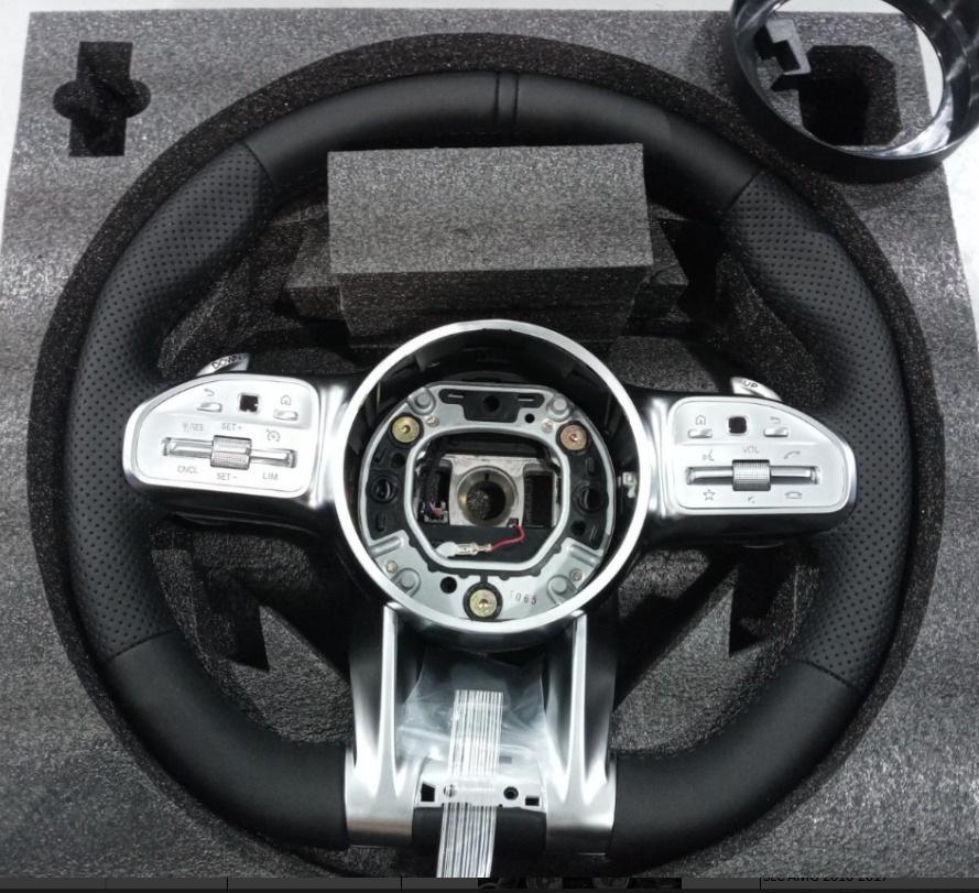 Кермо GBT AMG 2018-Style сірі кнопки для Mercedes Vito/V-class W447 2014- рр. Чорний (175677)