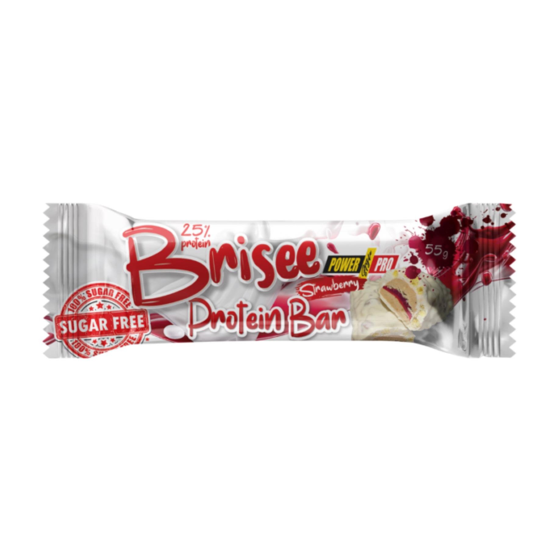 Спортивний батончик Brisee 25% 20х55 г Strawberry (2023-10-2195)