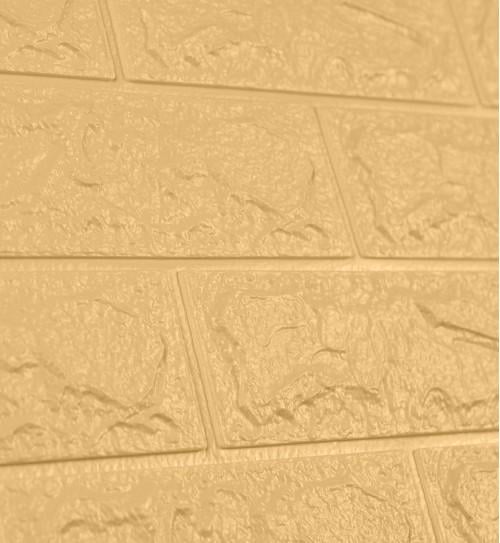 3D-панель самоклеюча цегла 770x700x3 мм Бежевий - фото 2