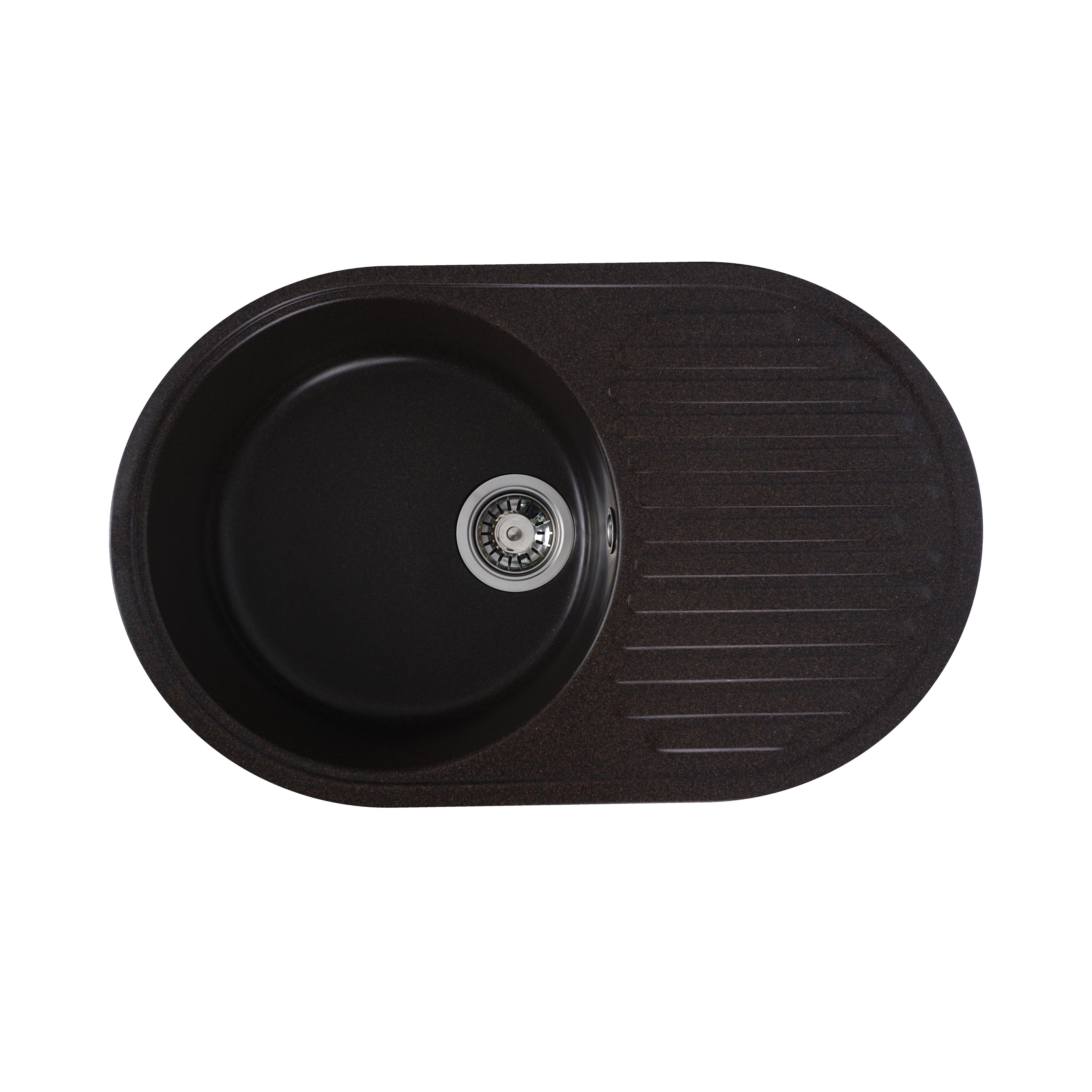 Мойка для кухни Platinum 7346 Astoria гранит глянец Шоколадный