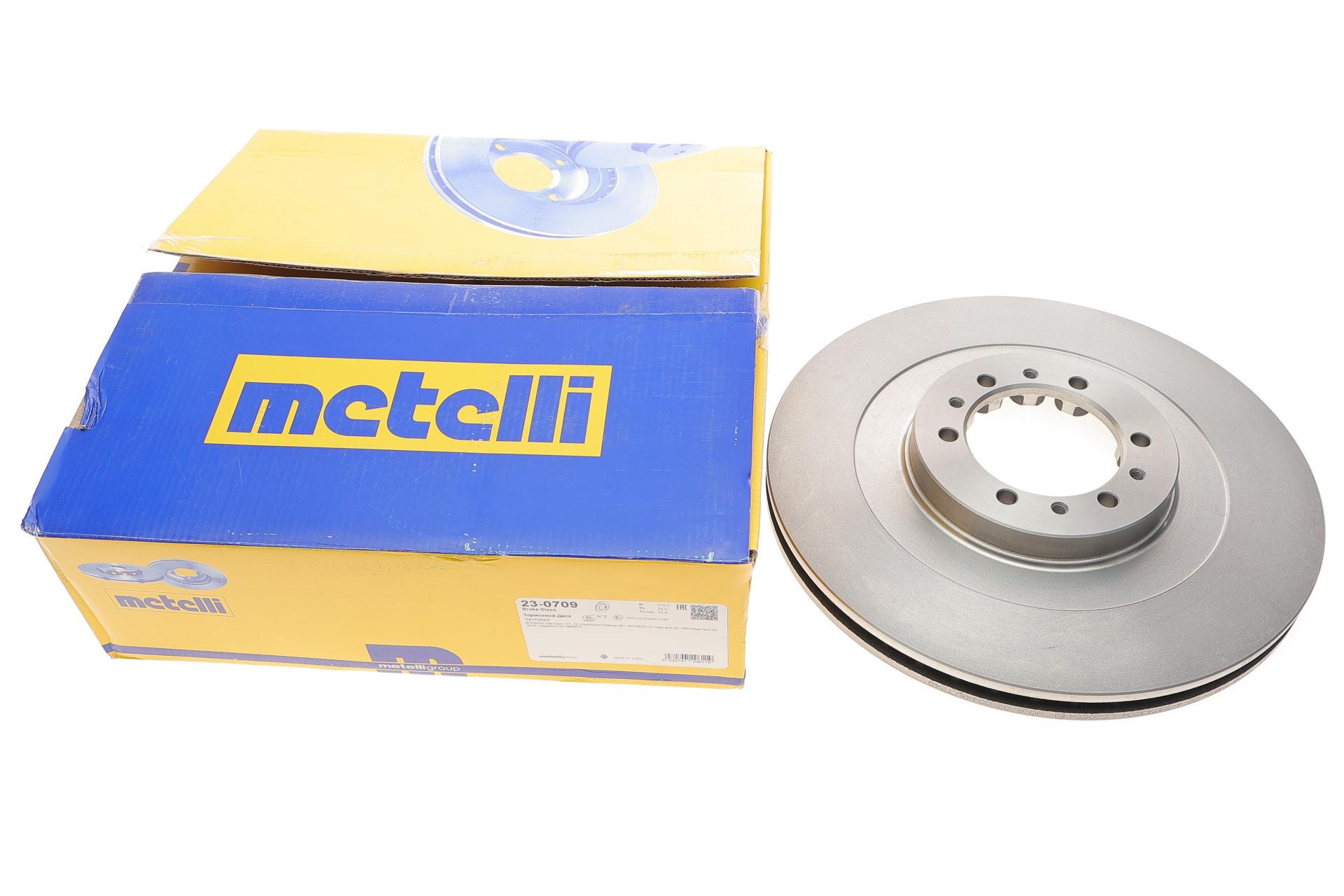 Диск тормозной передний METELLI для Mitsubishi Pajero/L200 96-314x24 мм (23-0709)